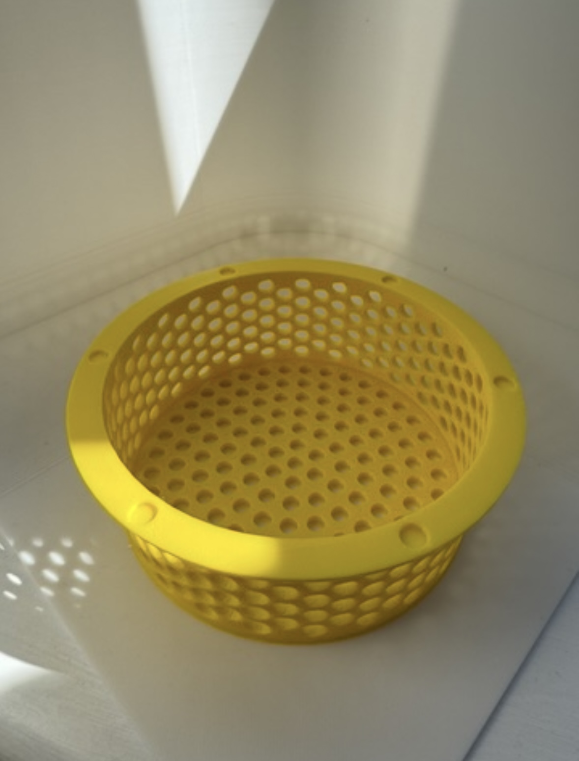 Large 3D printed air conditioning duct cover, overview