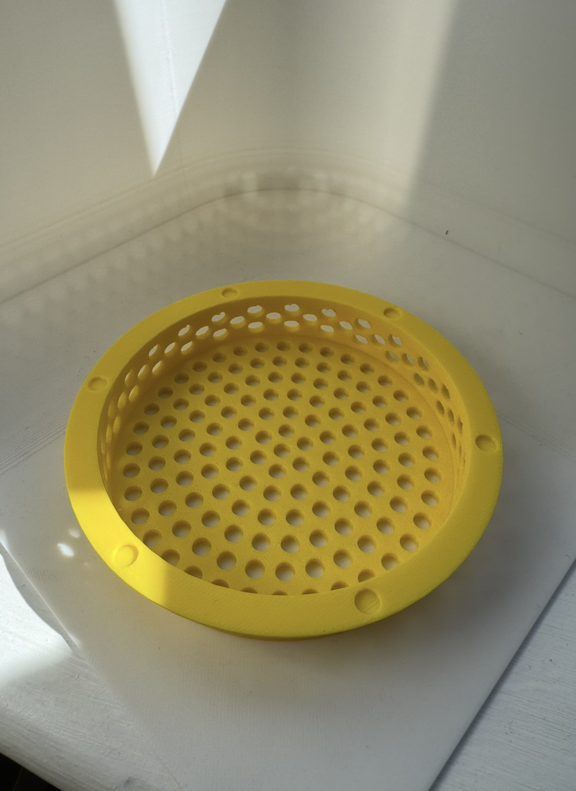 Small 3D printed air conditioning duct cover, overview
