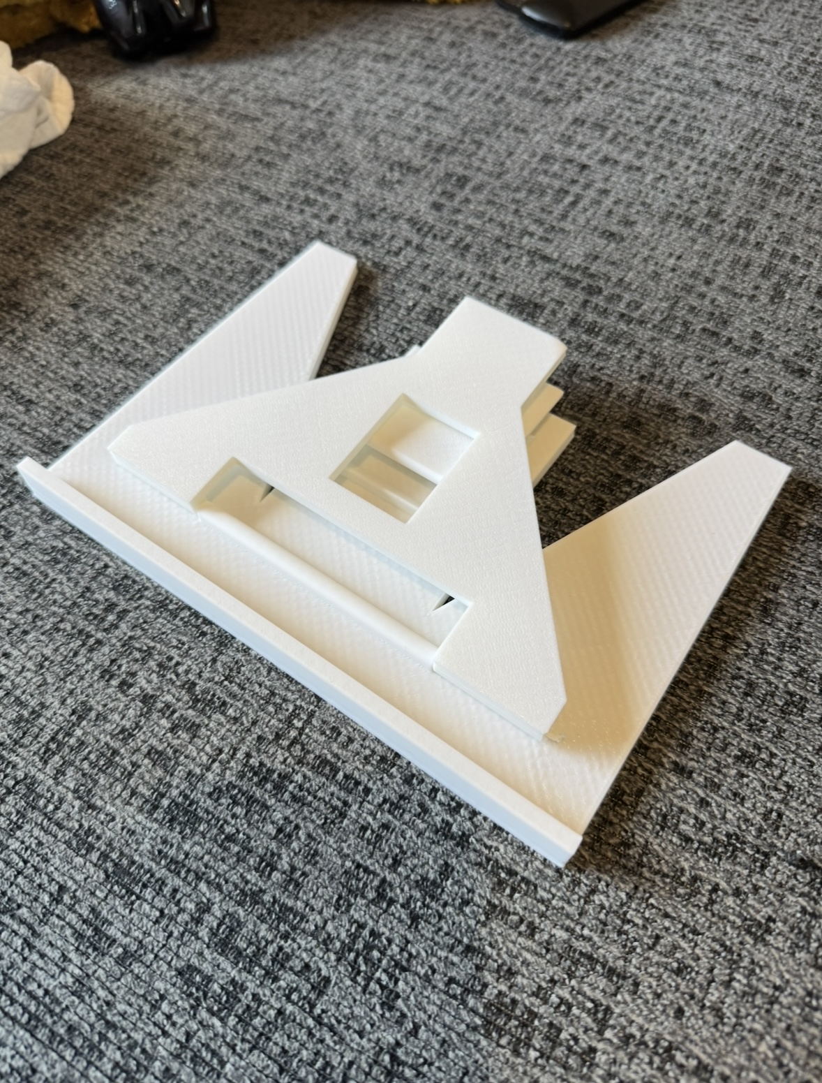 3D printed tablet stand, folded
